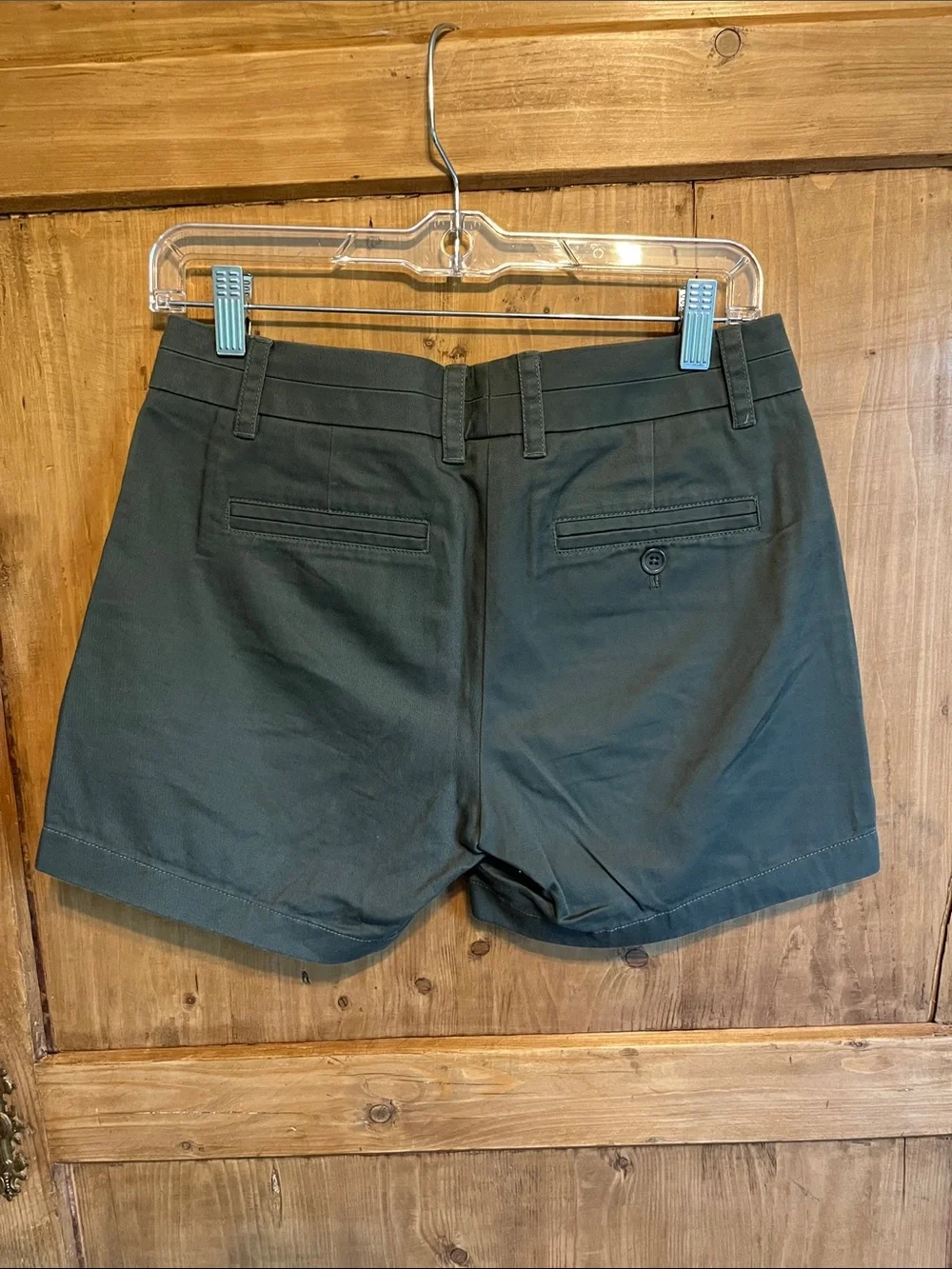 J. Crew Women’s 0 Dark Gray/Olive Green Chino Shorts